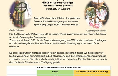 Pfarrblatt 1 2021 - Einlage